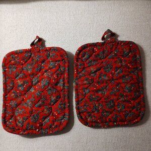 Holiday pot holders never been used